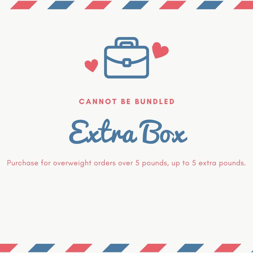 EXTRA BOX - For overweight orders over 5lbs